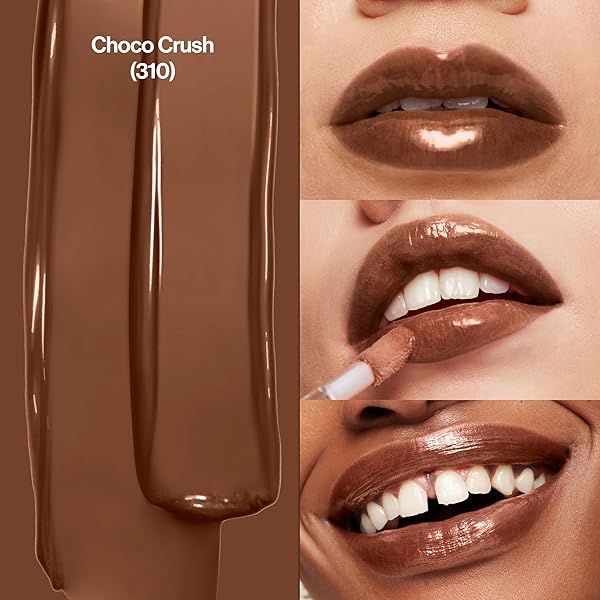 REVLON SUPER LUSTROUS LIP GLOSS, NON-STICKY, HYDRATING, HIGH SHINE FINISH, 310 CHOCO CRUSH, 0.13 OZ