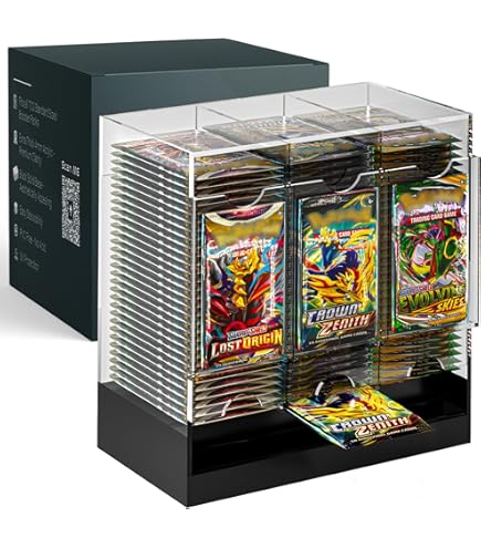Amazon.com: The Hobby Lair 3 Slot Booster Pack Dispenser Compatible With  Pokemon And Other Trading Cards | Easily Fit Entire Booster Box