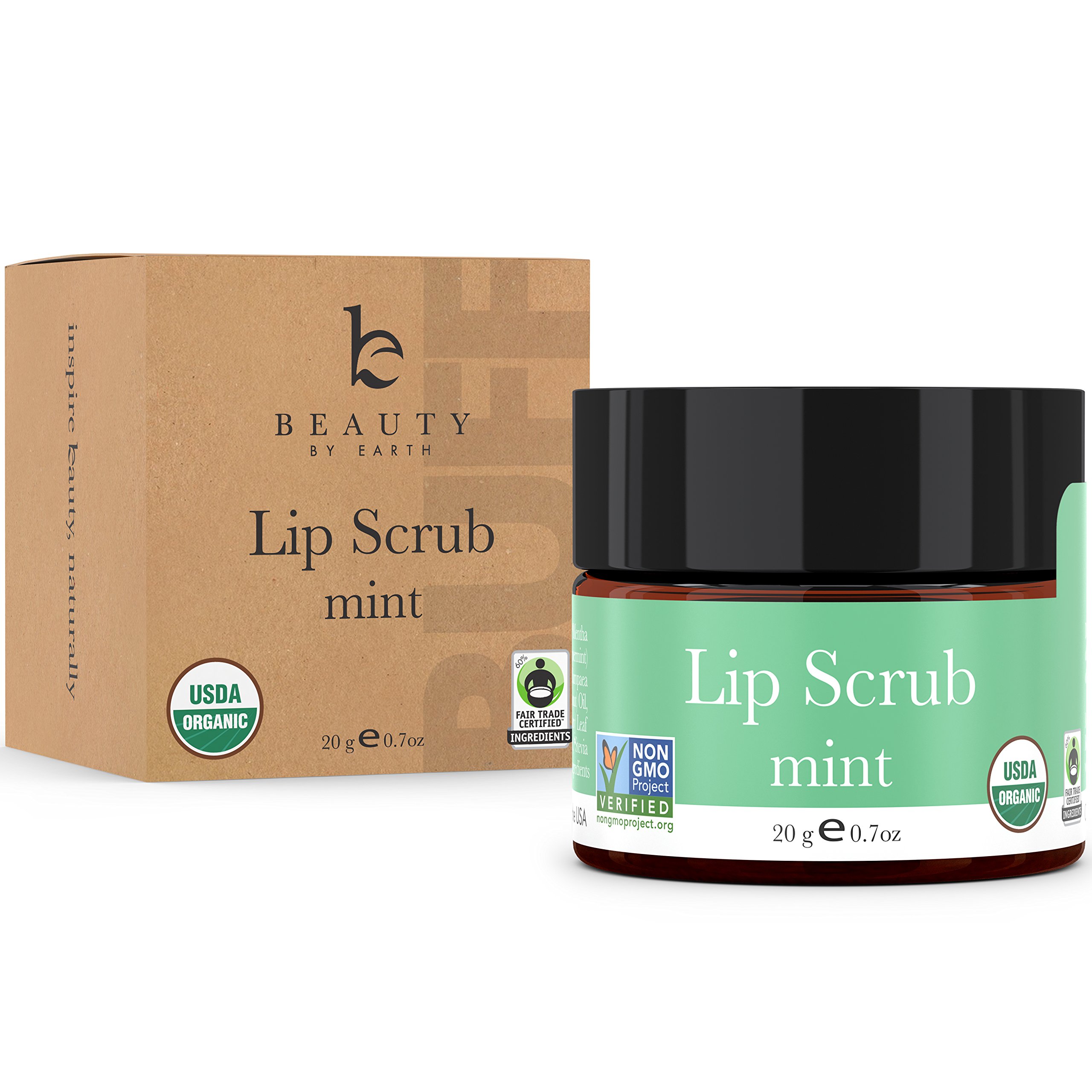 Lip Scrub, Berry Flavor Organic Exfoliating Sugar Scrubs