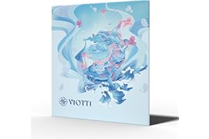 Viotti Violin Strings 4/4 Full Set | Medium Tension Synthetic-Core Strings with Gold E String for Brilliance, Power & Projection, Silver Wound D & G Strings, and Aluminum Wound A String