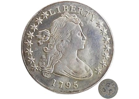 1795 Liberty of the Americas Peace Coin Replica Set with Exquisite Relief Design - Rare Antique American Silver…