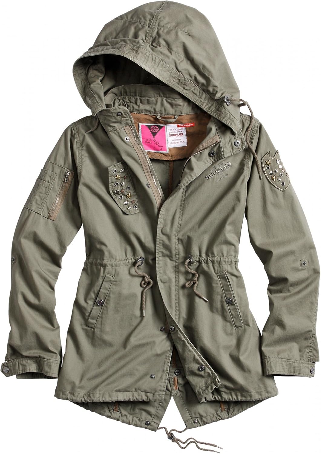 M65 Women's Parka Army Field Jacket green UK 16 Amazon.co.uk Clothing