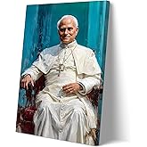 Pope Leo XIV posters canvas print art suitable for classroom, living room, office wall decoration(16W x 24L Unframed)