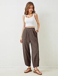Xiaoxuemeng Womens Baggy Wide Leg Pants Casual