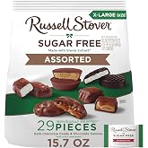 Russell Stover Sugar Free Assorted Chocolate Candy, 15.7 oz. Bag | Sugar free Christmas chocolate, candy bowls, Family size, chocolate bulk candy bag, Christmas gift, easy gifting
