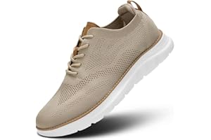 MEVLZZ Mens Casual Dress Oxfords Shoes Fashion Mesh Work Business Walking Sneakers Comfortable Lightweight Soft Sole