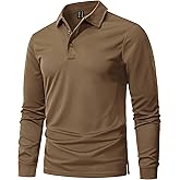 MAGNIVIT Men's Polo Shirts Long Sleeve Quick Dry Performance Shirt Military Tactical Army Combat Polo Shirts