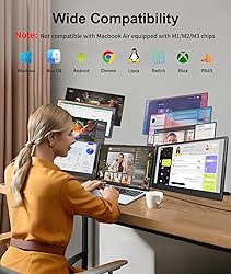 Cevaton Laptop Screen Extender, 14" FHD 1080P