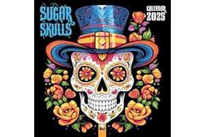 Sugar Skulls Wall Calendar 2025 (Art Calendar)