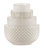 KooK Ceramic Mixing Bowls, Nesting Set of