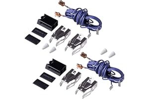 BlueStars 2 Packs Ultra-Durable WB17T10006 Range Surface Burner Terminal Block Kit Part – Compatible with GE Kenmore Hotpoint Ranges/Stoves/Ovens - Replaces AP3203326 WB17K10003 PS783534