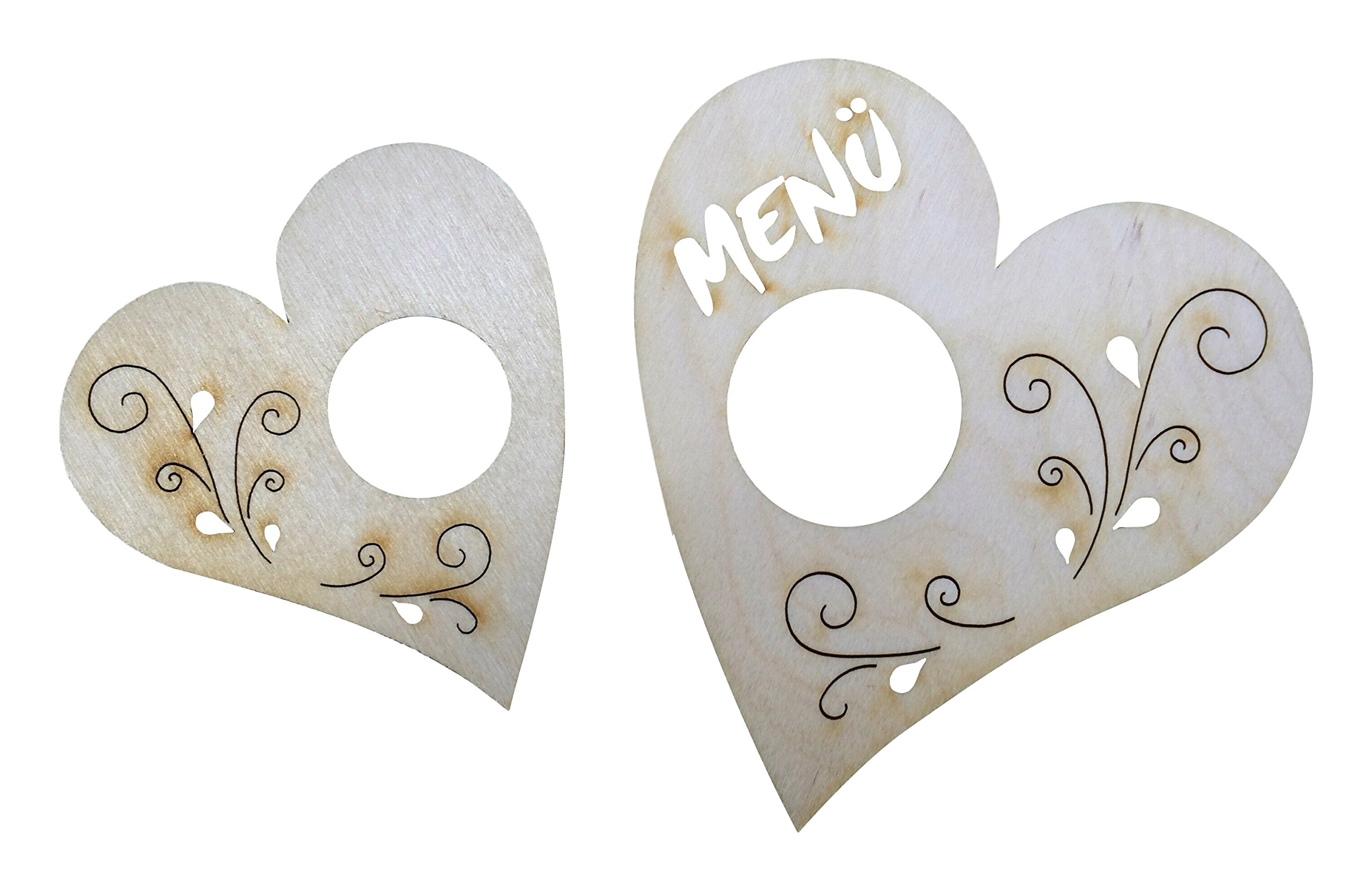 Petra's Craft Nativity Scene News A MS18SR18 13 Piece Desk Set – Heart with Tribal Design, Includes 3 Menu Holder & Napkin Holder