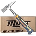 Mutt Tools Sheet Metal Hammer – 18oz Tinners Hammer One Piece Forged with Ergonomic Grip – Tin Knocker, HVAC Sheet Metal Tools