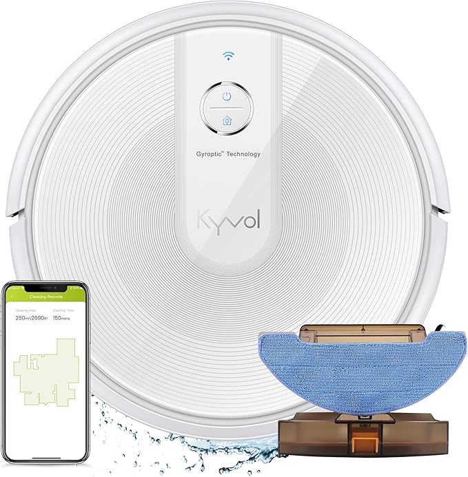 Amazon De Kyvol E31 Saugroboter Mit Wischfunktion 2200pa Wischroboter 150min Laufzeit Smart Navigation Funktioniert Mit Alexa Ideal Fur Tierhaare Teppiche Und Hartboden Weiss