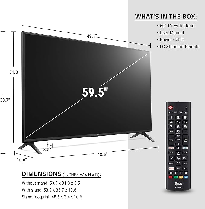 60 In Tv Dimensions —