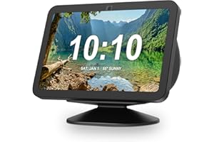 SOKUSIN Echo Show 8 3rd Gen Stand - Adjustable Tilt Smart Speaker Stand Table Mount Holder, Magnetic Non-Slip Base Accessories Compatible with Cellphones & Echo Show 8 3rd Generation (Black)