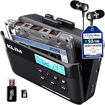 KLIM Leitor de cassete K7 – Conversor de cassete para digital