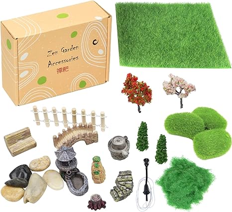 accesorios de jardin zen miniaturas de jardin de hadas decoraciones de caja de arena articulos de bandeja zen adornos de terrario suministros de