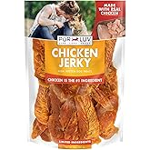 Pur Luv Chicken Jerky Dog Treats, Made with 100% Real Chicken Breast, 32 Ounces, Healthy, Easily Digestible, Long-Lasting, Hi