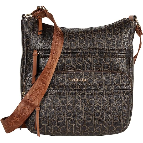 Amazon.com: Calvin Klein Kiara Rocky Road Messenger Bag Deep