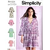 Simplicity by Design Sewing Pattern R11531 Misses' Caftans and Wraps U5 (Size 16-24)