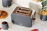 Swan Nordic 2 Slice Toaster 6 Browning Levels Defrost Reheat 900W Grey view 6
