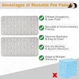 Scenereal Guinea Pig Cage Liner 2 Pack with Cleaning Brush - Reusable Washable view 4