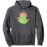 Cute Frog Mushroom Hat - Cottagecore Aesthetic Pullover Hoodie