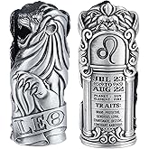 Metal Lighter Case Fits BIC, It Covers Standard Full Size Bic Lighter in J6. Zodiac Astrology Case, Design in Leo. One Piece Per Order