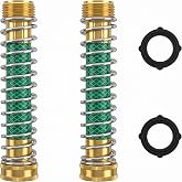 Hourleey Garden Hose Protector, Hose Extension Adapter with Coil Spring, 2 Pack
