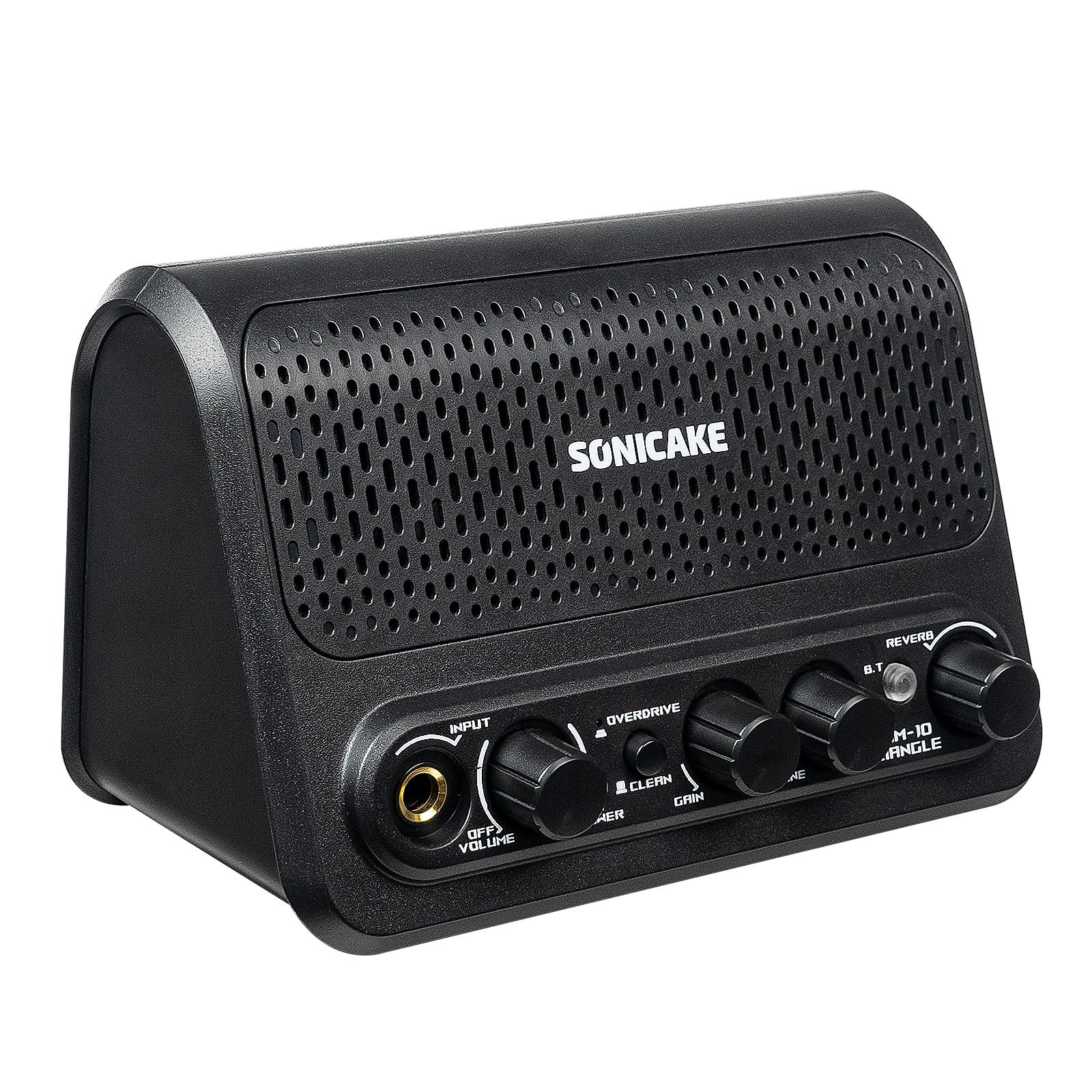 Photo 1 of Sonicake 10W Mini Guitar Amplifier, Portable Guitar Combo Amp, Lightweight All-in-one BT Speaker with Aux in Jack for Bedroom Practice, Multi Effects - Clean/Overdrive/Reverb - Triangle QAM-10