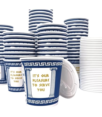 Amazon.com: NY Coffee Cup (50 paper cups with lids) : Health & Household