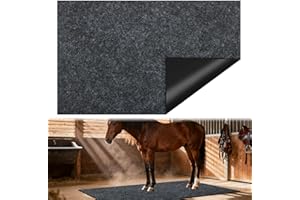 CIEOVO 4x6 Ft Horse Stall Mat, Stable Mat for Horses Back Non-Slip Design Mat Backing Moisture Absorbent Easy to Clean for Horses Livestock Stables Barns Kennels Garages