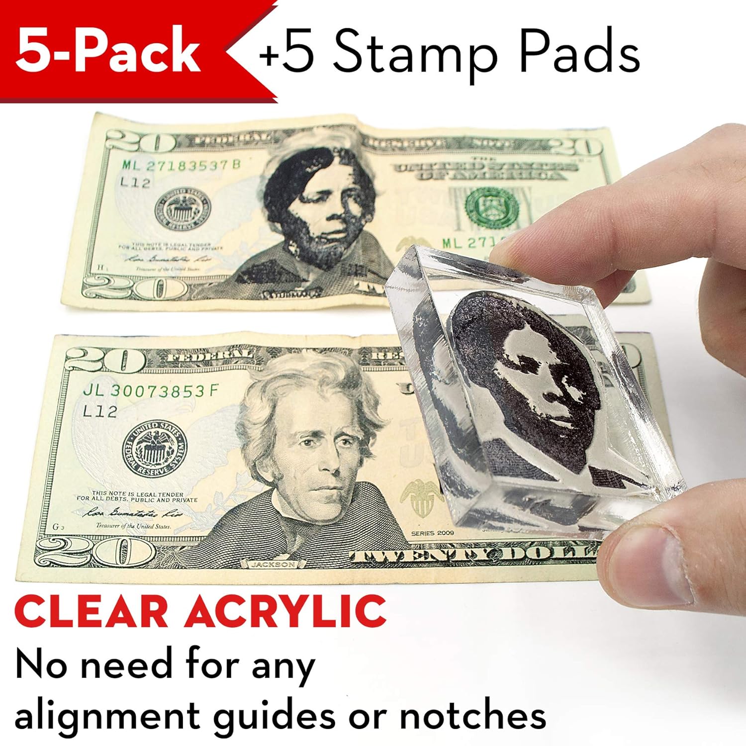 Harriet Tubman Rubber Stamp Acrylic Bill Ink Pad Complete Set Office Supplies Business Industrial