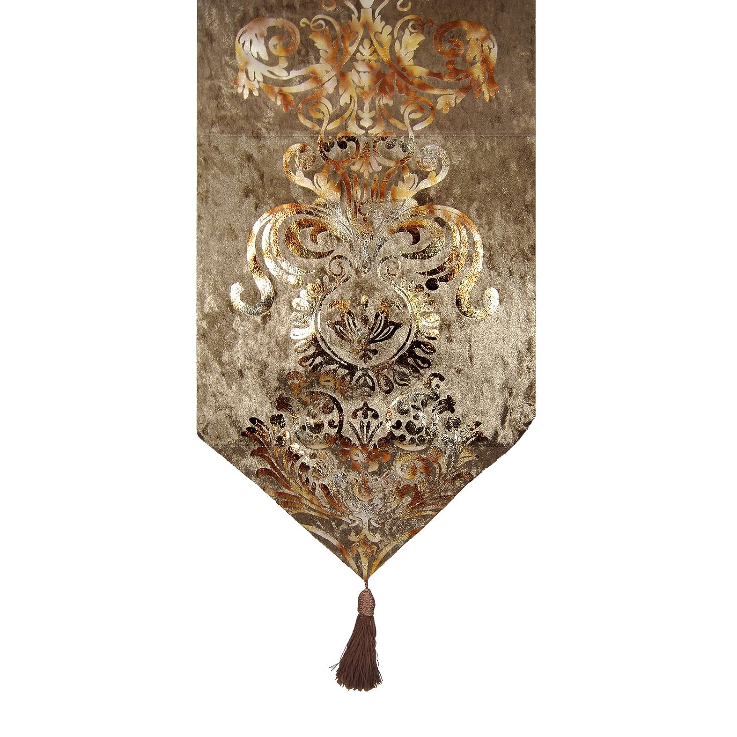 Best gold damask table runner