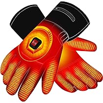 DEERFAMY Heated Mittens - Rechargeable Electric Gloves With Flip Cover For Ice Fishing & Winter Sports