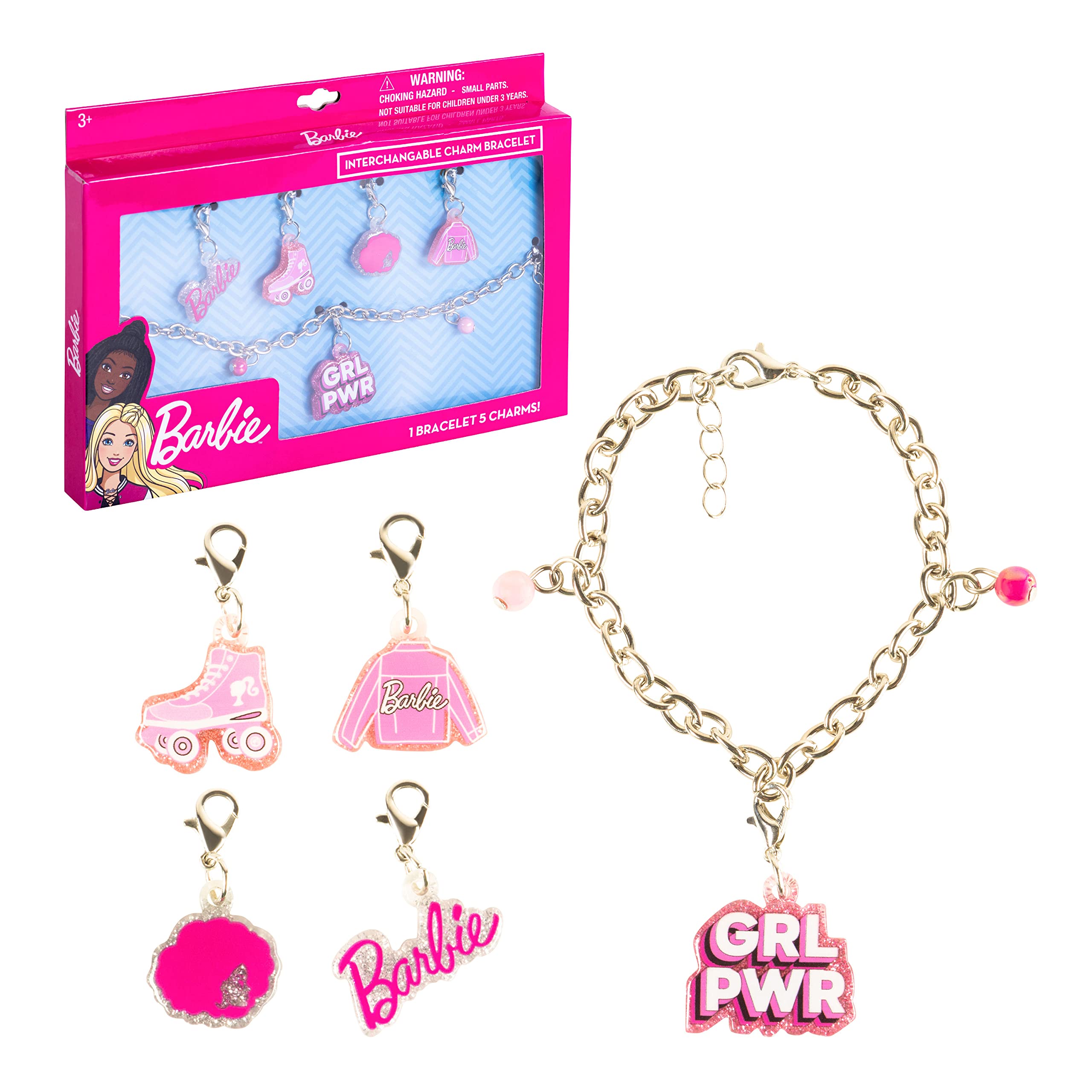 LUV HER Girls Add A Charm Box Set with 1 charm bracelet & 5 interchangeable charms - Ages 3+