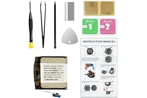 MAXSHARKS Replacement Battery for Galaxy Watch 4 (44mm) & Galaxy Watch 4 Classic (46mm), EB-BR890ABY Battery for Watch 4 44mm SM-R870 & Watch 4 Classic 46mm SM-R890, with Repair Tools & Instruction