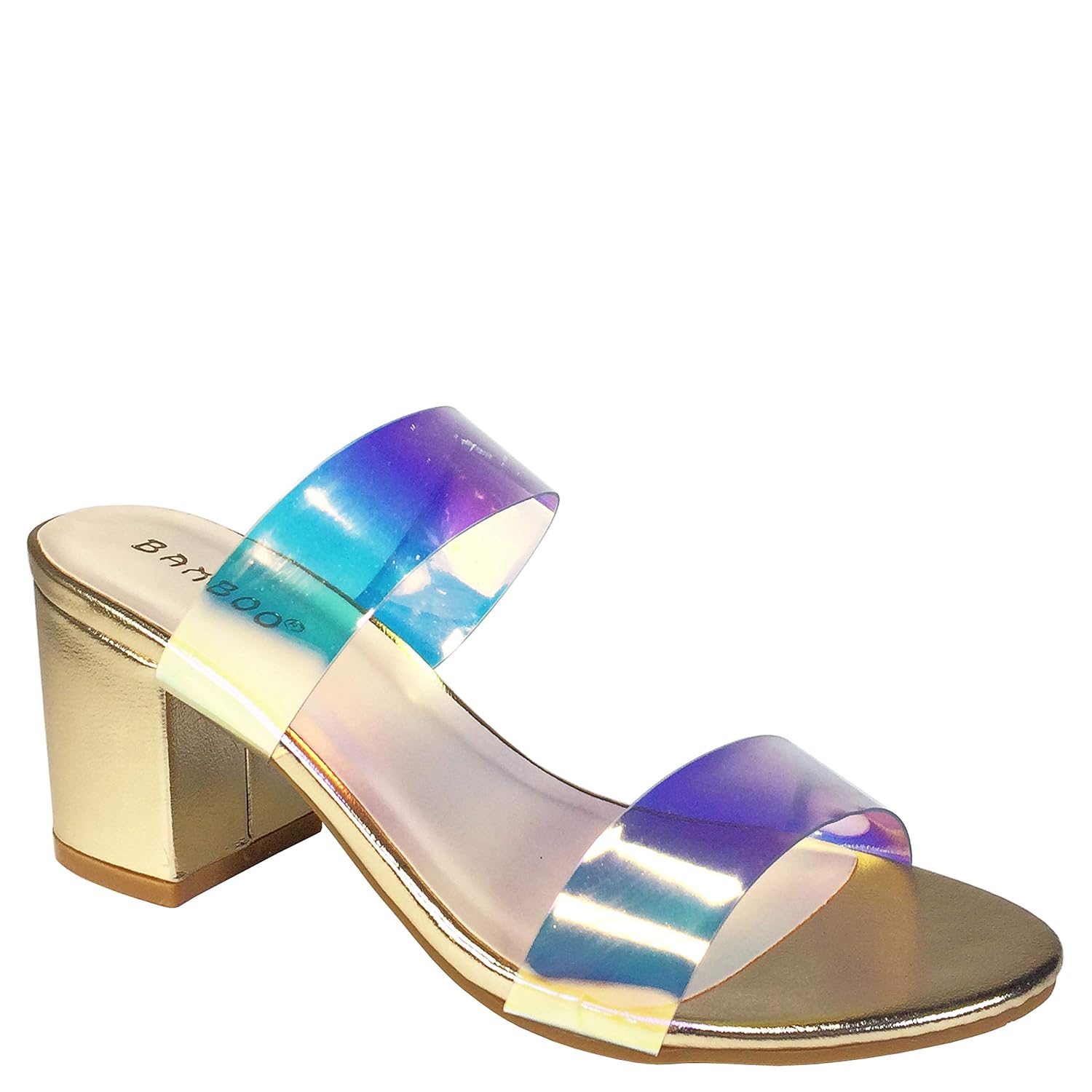 bamboo clear sandals