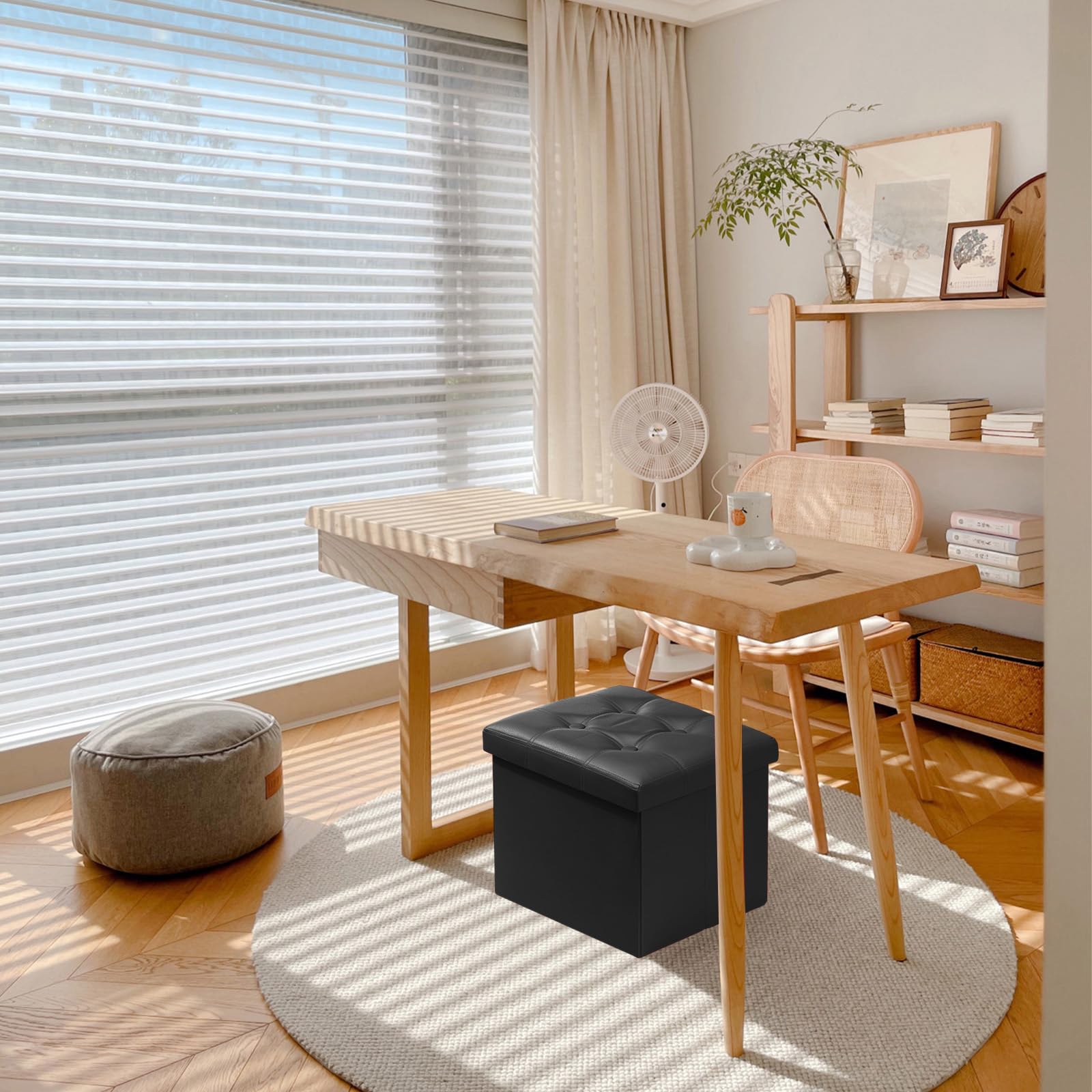 AmasSmile Storage Ottoman