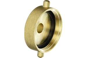 Dixon Valve & Coupling HA2575T Brass Fire Equipment, Hydrant Adapter with Pin Lug, 2-1/2" NST (NH) Female x 3/4" NPT Male