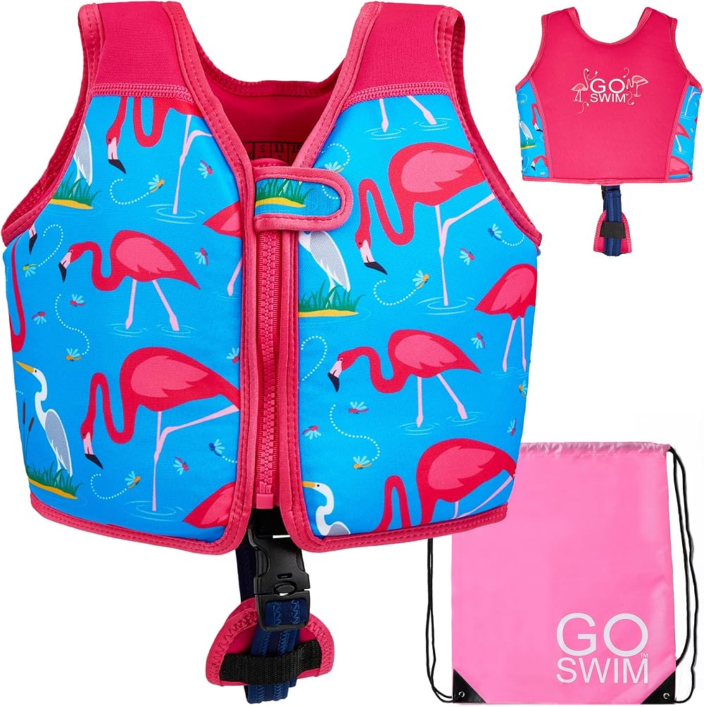 Go Swim Float Vest Baby to 6 Years with Free Swim Bag UKCA CE EN13138-1:2021