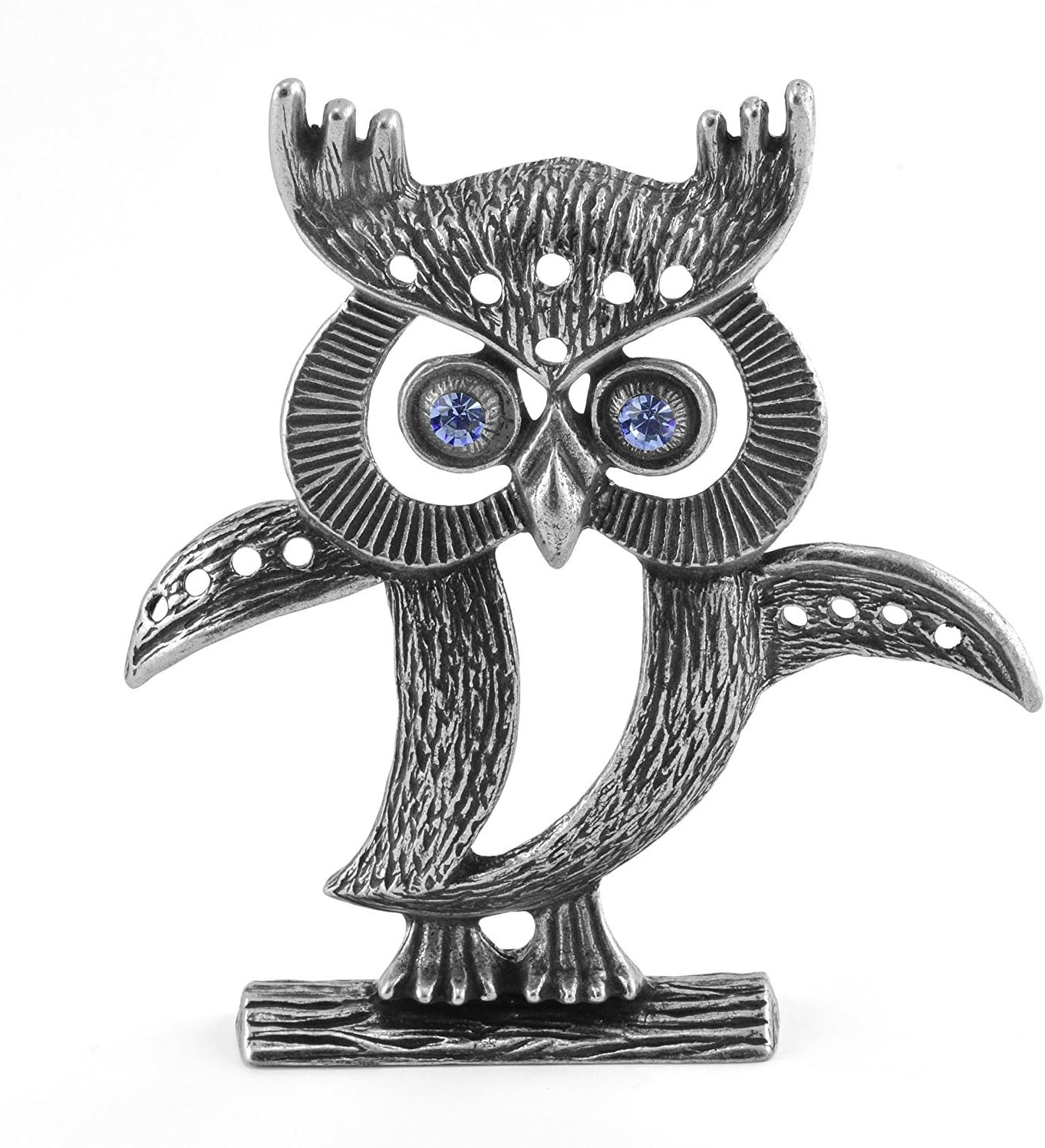 La Contessa Owl Pewter Earring Holder