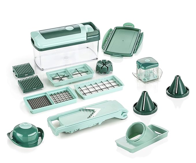 Genius Nicer Dicer Fusion Julietti | 16 Teile | Alles-Schneider | inkl. Slicer