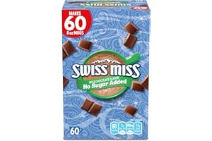 Swiss Miss Milk Chocolate Flavor No Sugar Added Hot Cocoa Mix, 0.73 oz., 60 Count Hot Cocoa Packets