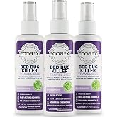 3-Pack Bed Bug Killer Spray Travel Size Plant-Based Natural Essential Oils | Repels Bed Bugs, Dust Mites, Lice &amp; Fleas, Travel Essentials For Women, Travel Bug Spray TSA Approved Insect Control Spray