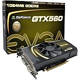 EVGA GeForce GTX 560 1024 MB GDDR5 PCI Express 2.0 2DVI/Mini-HDMI SLI Ready Graphics Card, 01G-P3-1460-KR