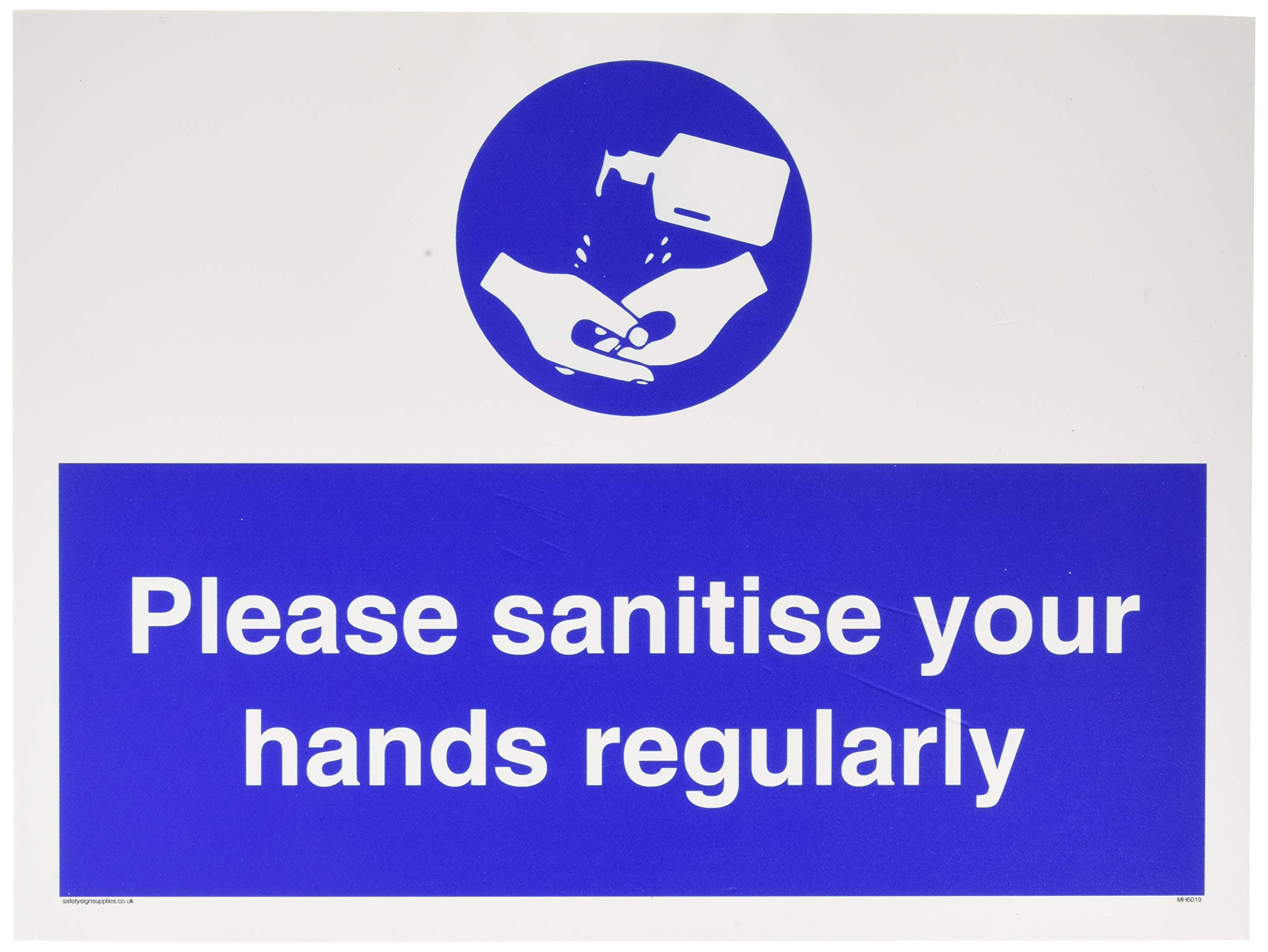 Please sanitise your hands regularly