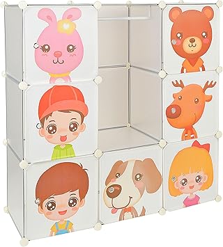 Ts Ideen Kinder Kleiderschrank Garderoben Flur Schrank Badschrank Kinderschrank In Weiss Transparent Amazon De Kuche Haushalt