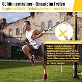 COFOF Suspension Trainer Set with Door Anchor, Full Body Home Gym view 6